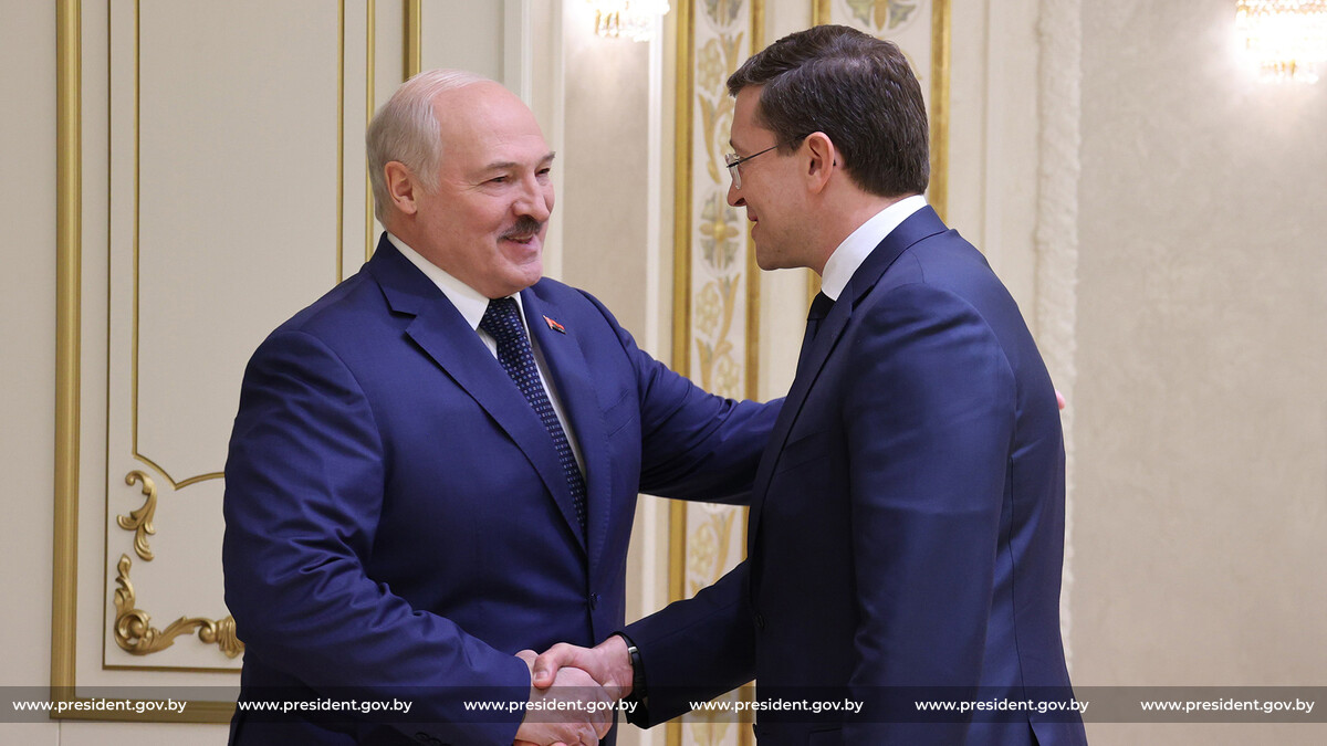 Никитин поздравил Лукашенко с переизбранием на пост президента республики Беларусь