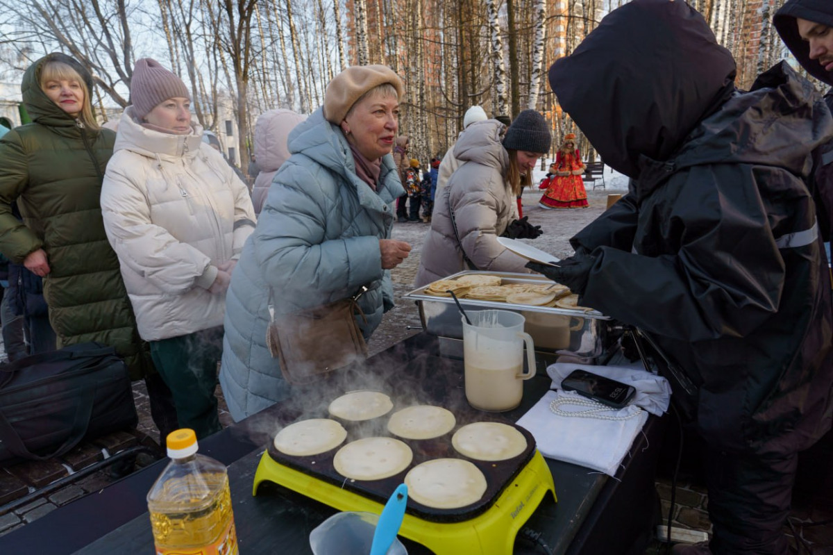Нижегородцы отпраздновали начало масленичной недели в парке Пушкина