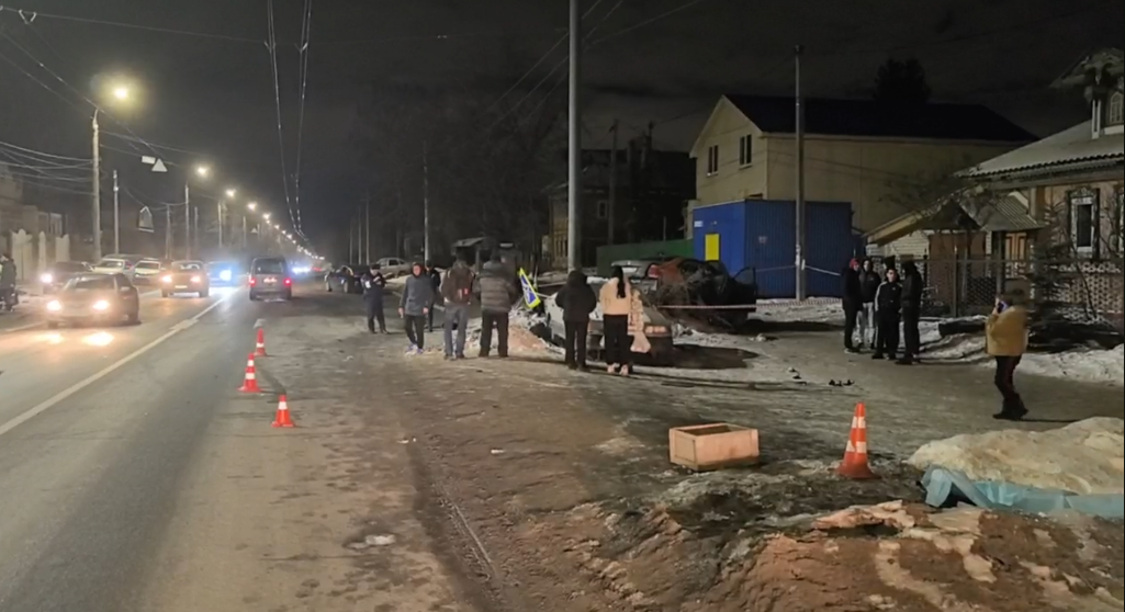 Опубликовано видео с места смертельного ДТП в Сормовском районе