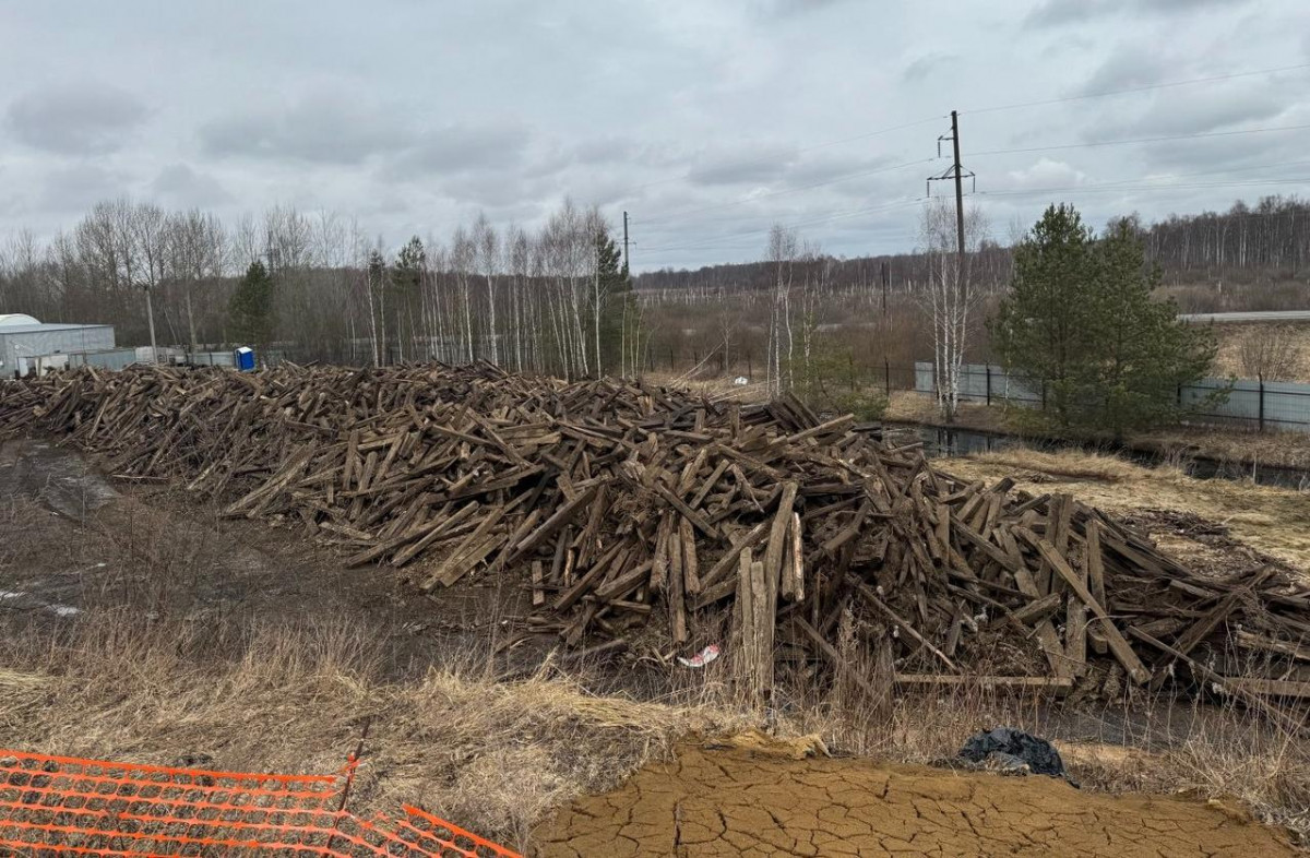 Суд приостановил работу мусорного полигона из-за нелегальной свалки шпал на Бору