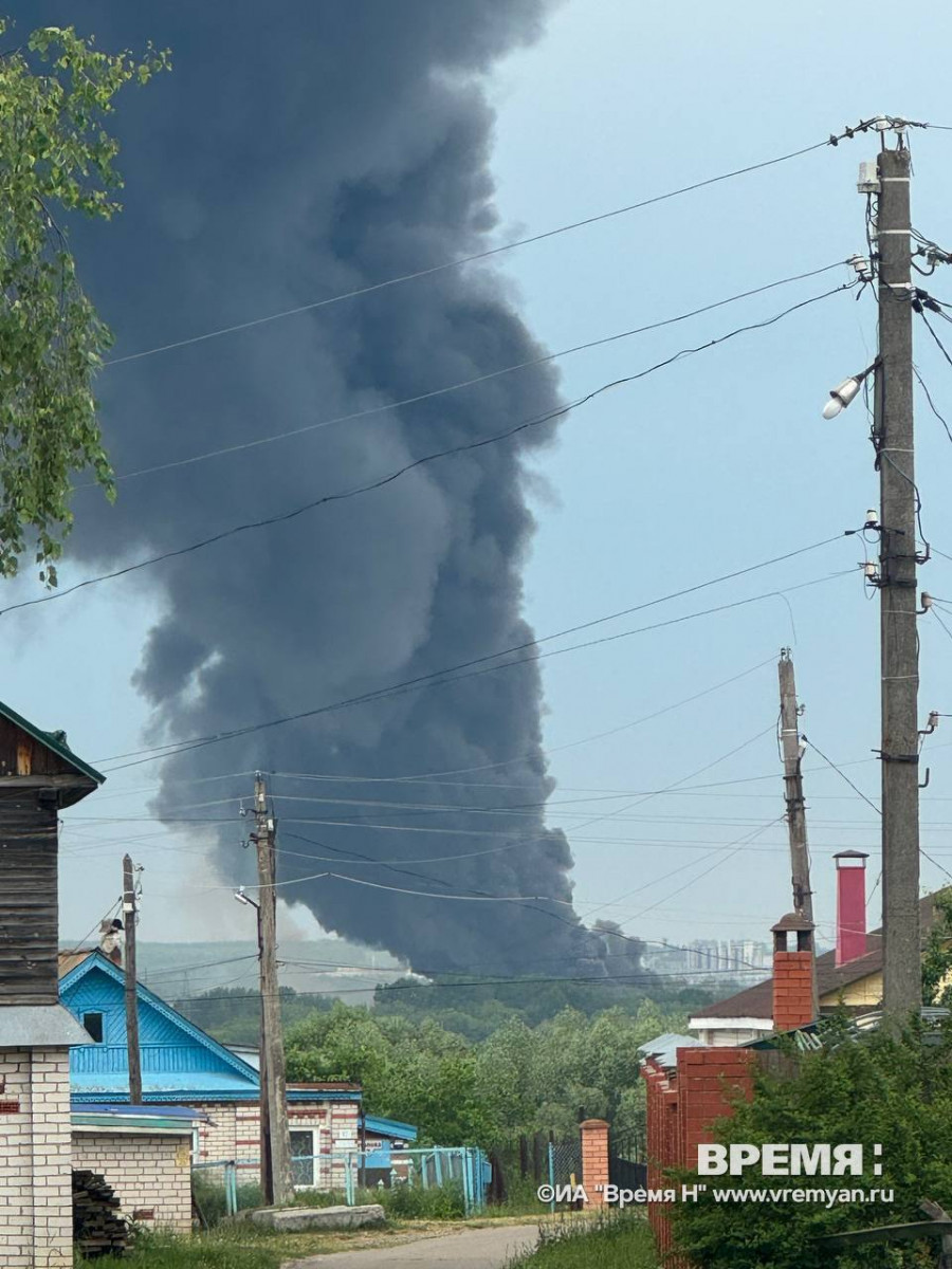 Большой пожар произошел в Кстове