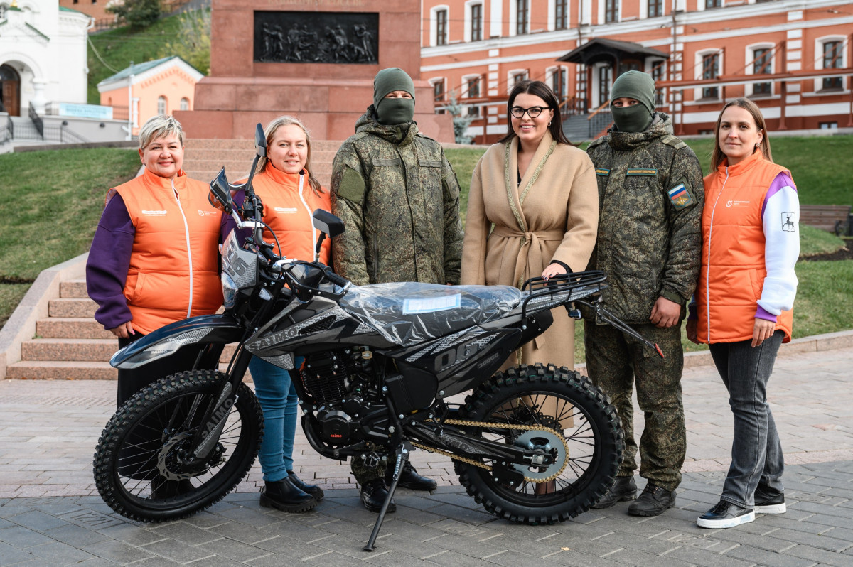 Нижегородские волонтеры передали бойцам СВО еще один мотоцикл