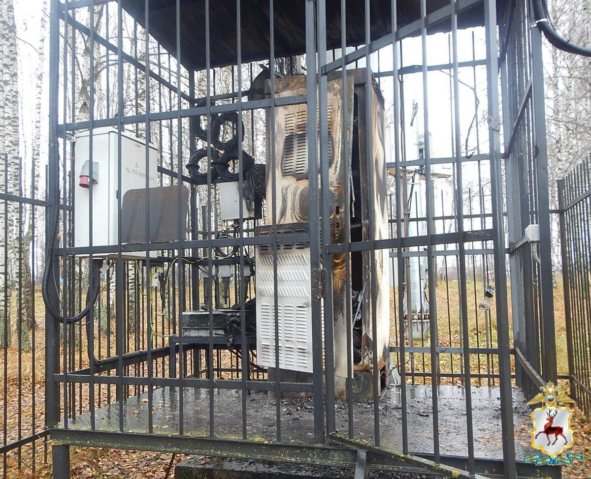 Установлены подозреваемые в поджоге станции сотовой связи в Павлово