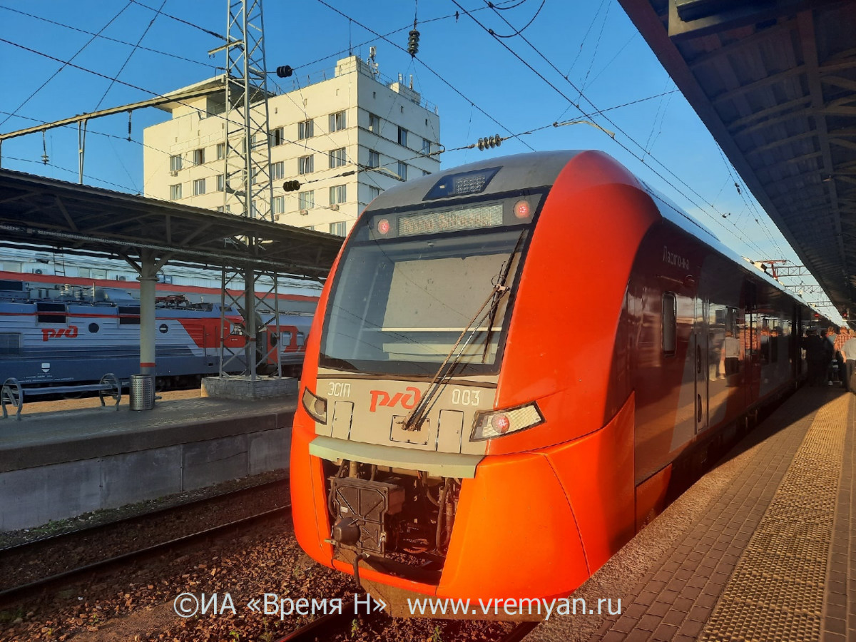 Перевозки пассажиров из Нижнего Новгорода в Москву выросли на 1% в январе-октябре