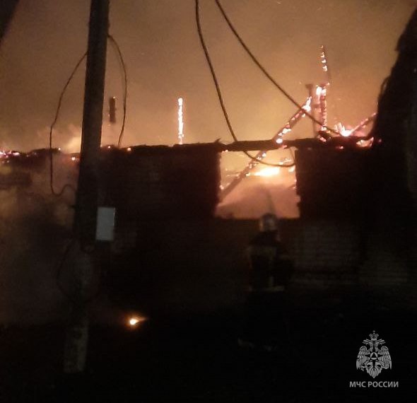 Склад сгорел в Нижегородской области