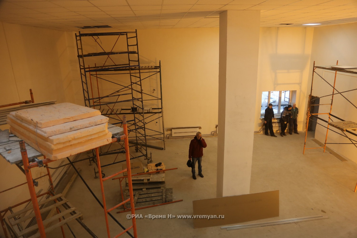 Монтаж оборудования начался в строящейся школе им. Молева в Дзержинске