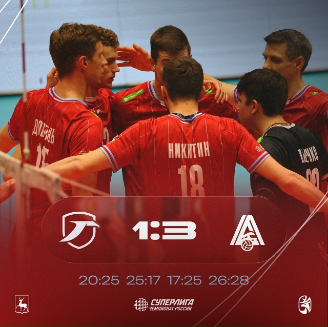 ВК «Горький» проиграл новосибирскому «Локомотиву»