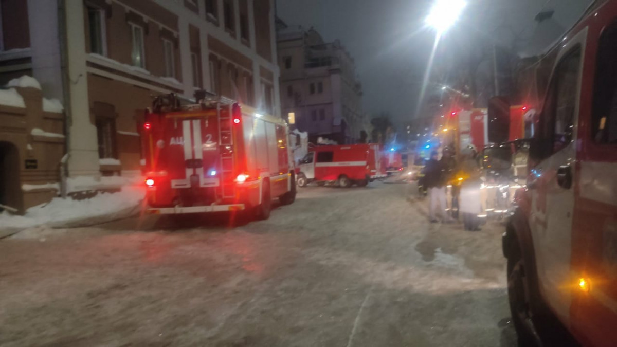 Пожар произошел в гостинице на Сергиевской в Нижнем Новгороде 27 января
